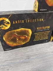 Mattel Jurassic Park Amber Collection Retired Velociraptor Lot JP3 Big One Tiger