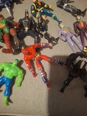 Vintage Batman spiderman90s Super Hero Marvel DC Comic Figures Water World Vehic