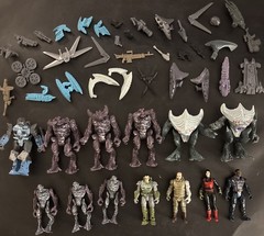 BIG Final Faction Action Figure & Accessories Lot Kharn Alien Hive, Weapons