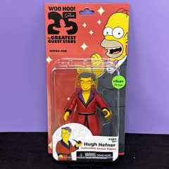 NECA The Simpsons HUGH HEFNER 25th Anniversary 5 Inch Action Figure Series 1 New
