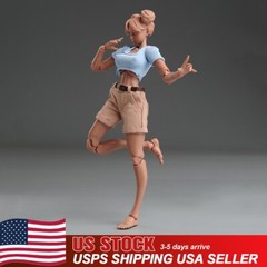 USA Romankey X COWL 1/12 Girl Action Figure Body 6in Female Joint Black Body Toy