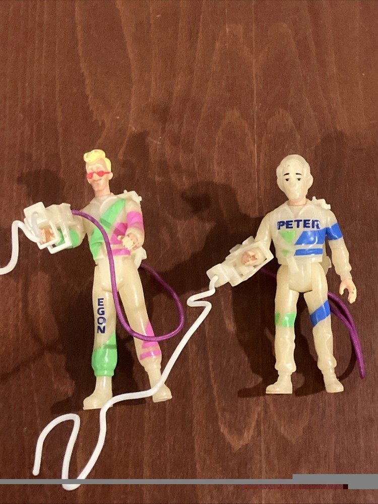 Real Ghostbusters Action Figure ECTO GLOW EGON & Peter KENNER