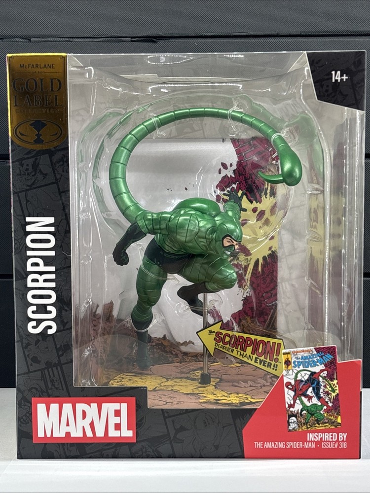 2026 McFarlane Toys Marvel The Amazing Spider-man Issue #318 Scorpion Gold Label