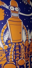 Futurama Wind-Up Bender Robot Action Toy 2000