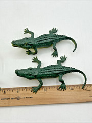 Crocodile / Alligator Plastic Animal Toy Figure Lot Of 11