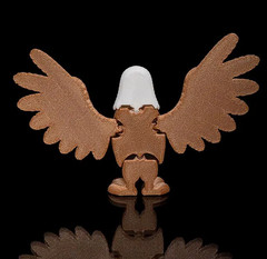 3D Printed Eagle Figurine – Handcrafted Bald Eagle Statue with Spread Wings