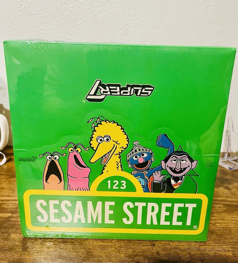 Super7 Reaction Sesame Street Blind Box Complete Case of 12, Sealed