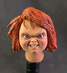 NECA 2026 Child’s Play 2 fodder 4″ Ultimate Chucky figure HEAD 3 accessory