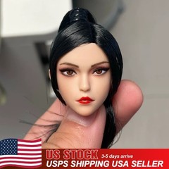 US 1/6 Beauty Girl Makup Head Sculpt Model For 12″ Female Action Figure Body Toy