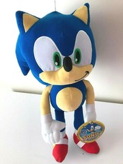 Giant NEW XLarge Sonic the Hedgehog 17″ Blue Plush Toy.Soft NWT