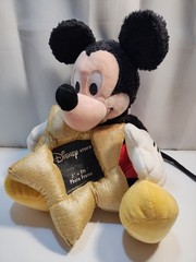 Disney Store Mickey Mouse Plush Holding Gold Star Photo Frame Picture Memories