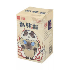 PAWS JINART X AKUTOY Skeleton Cat Designer Figure Single Blind Box H6CM