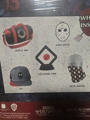 Set Of 3 Friday The 13th Jason Voorhees Collector Box, Hat And Neck Gaiter.