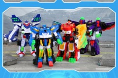 Miniforce V-Rangers Mini Volt Legend King V Combiner Robot Figure Boys Toy Car