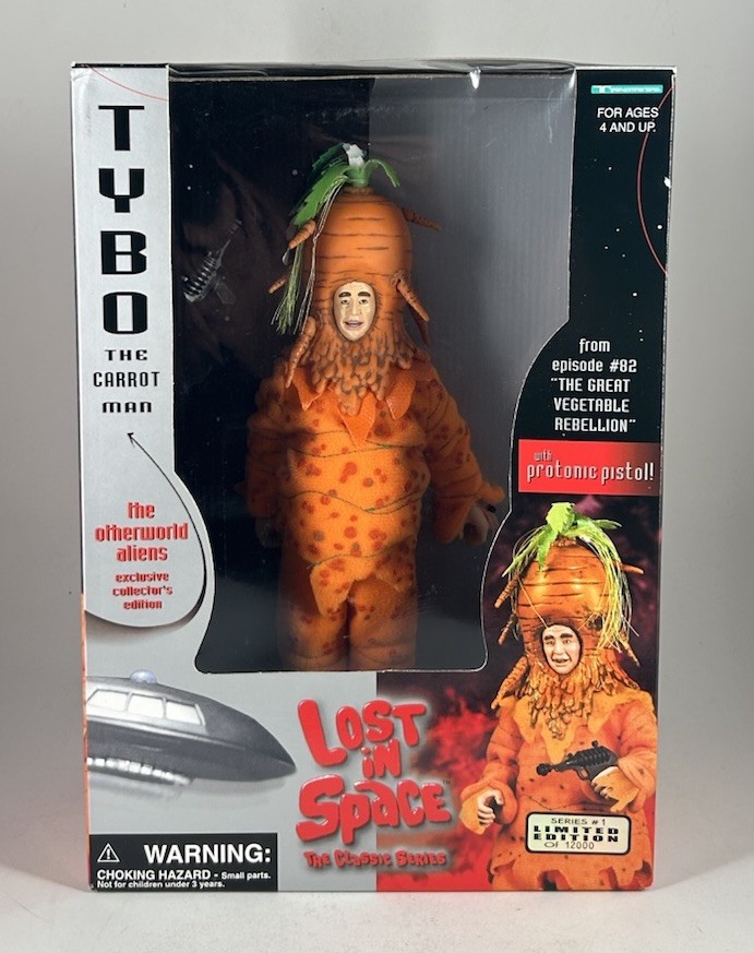 Vintage 1998 LOST IN SPACE Tybo The Carrot Man Figure Trendmasters NEW / SEALED!
