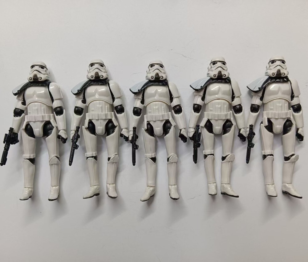lot of 5 Hasbro Star Wars Stormtroopers action figure w gun 3.75″
