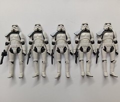 lot of 5 Hasbro Star Wars Stormtroopers action figure w gun 3.75″