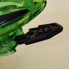GREEN LANTERN Jet Airplane Transparent DC Comics Mattel 2009 Space Ship Missile
