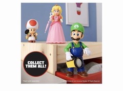 The Super Mario Bros. Movie Luigi Action Figure, 16 Accessories, 16 POA