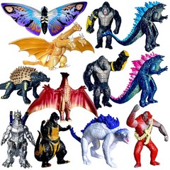 Set of 12 Godzilla x Kong: The New Empire, Dinosaur Dragon Toys Action Figure…