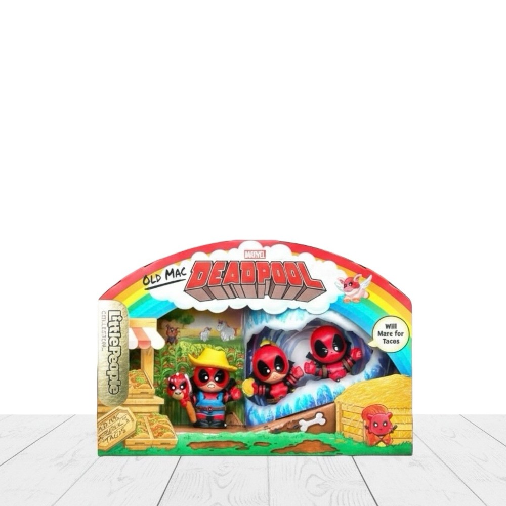 SDCC 2025 Mattel Fisher-Price Little People Collector Deadpool Set Exclusive