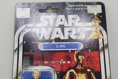 RARE 12 BACK C-3PO GDE PYRAMID LOGO KENNER CANADA VINTAGE STAR WARS 1977