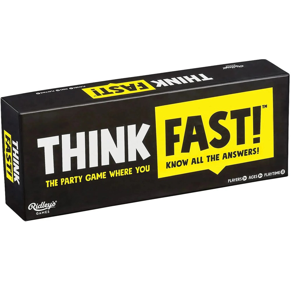 Think Fast! – Funny Trivia Card Game for Family, Adults, and Children (3+ Playe