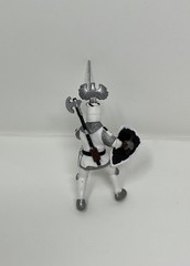 PAPO Toys – White, Black and Silver Knight 2002 – Medieval Figurine