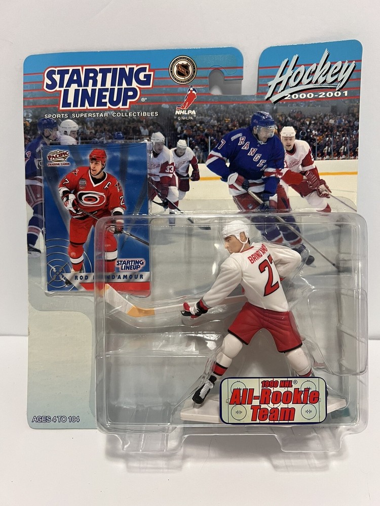 2000-2001 Hasbro Starting Lineup Hockey Rod Brindamour Carolina Short Print New