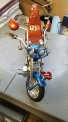 Toy Biz Marvel 2002 Spider-Man Web Cycle Motorcycle Chopper 9.5″ Long Untested