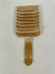FINGERBOARD WOODEN TECH DECK SKATEBOARD NATURAL WOOD GRAIN LOT OF 10