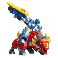 Toys MiniForce Super Dino Power FORCE TRIG Triceratops Rider Robot Knight Figure