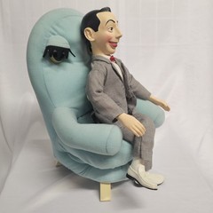 Pee Wee Herman And Chairy Stuffed Dolls Makes Sounds Eyes Move Vintage