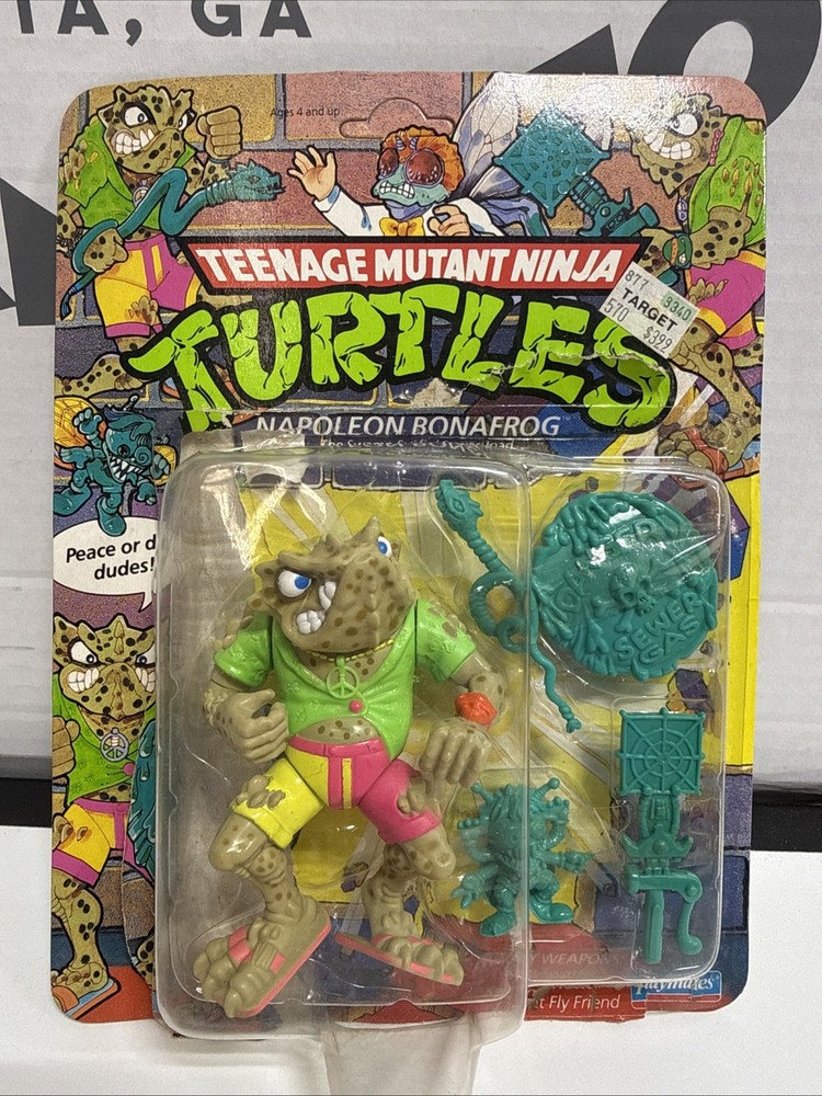 1990 Playmates Teenage Mutant Ninja Turtles Napoleon Bonafrog Unpunched SEE DESC