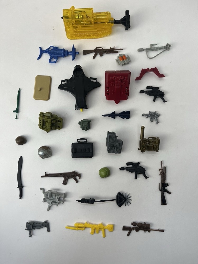 💥GI JOE 80s 90s ARAH 30 Piece Weapons Accessories Lot Hasbro LOOK 1 Day Ship!👍