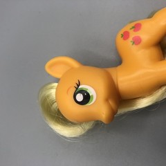 My Little Pony APPLEJACK 3in Brushable Rare Apple Jack With Bangs