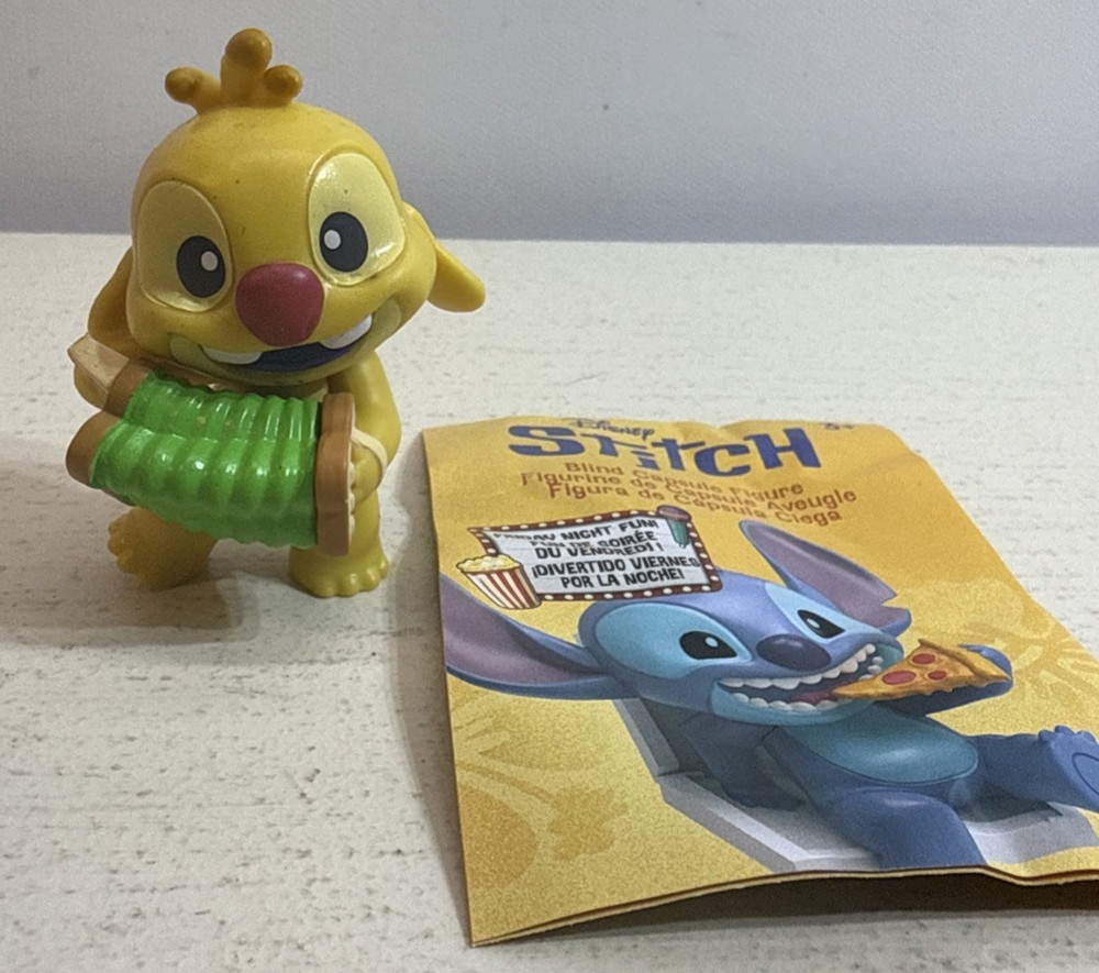 Disney Stitch Friday Night Fun REUBEN PLAYING ACCORDION Figure NEW *READ*
