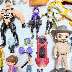 Mixed Toy Lot – Anime, Superheroes, Funko, FNAF, Dinosaurs, Accessories – 50 pcs