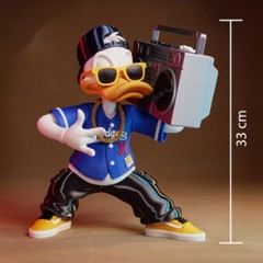 Donald Hip Hop Duck 3D Printed Figure DIY Kit Built Painted Collector Statue