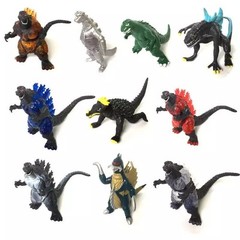 Godzilla Legacy Monster 10 Pieces Set, Multicolour, 3-7Cm, PVC Action Figures