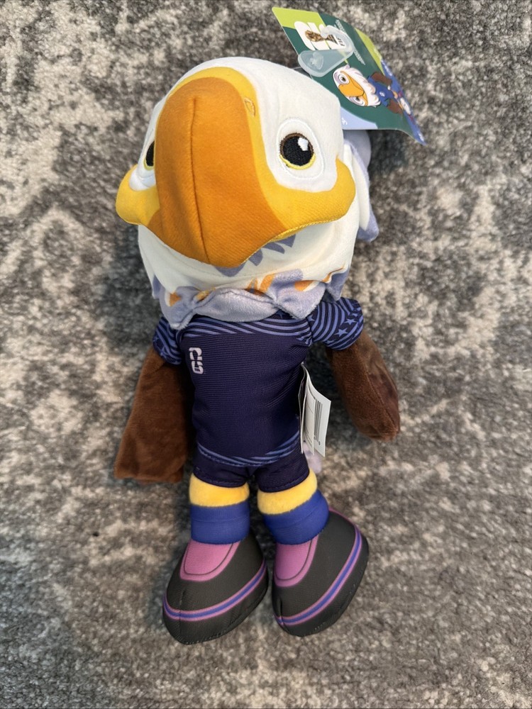 Jazwares FIFA® World Cup 2026 USA 10” Plush Official Clutch™ Bald Eagle NWT New
