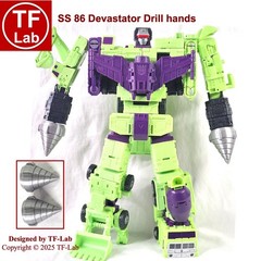 Upgrade Kit: Transformers Studio Series SS 86 Devastator Drill Hands TF-Lab