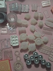 Mostly Miniverse Lot-used Please See Pics, Furniture, Molds, Accessories, Etc
