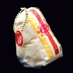 Cute Food Plush Japan Bear Sandwhich Mini Mystery Keychain Charm 1 Random Toy