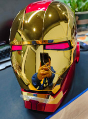 AUTOKING Iron Man 1:1 Helmet Wearable Voice-control Deformed Mask Cosplay