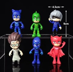 PJ Masks Collectible 6-Piece Figure Set, Kids Toys for Ages 3 Up FREE SHIPPING