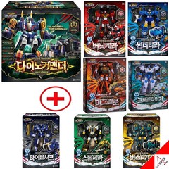 Miniforce Dinoid Warrior DINO COMMANDER + 7-Type Headbot Transformer Robot Set