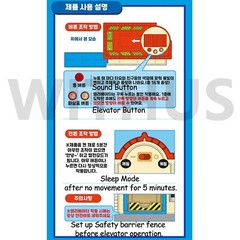 Tayo Little Bus Up & Down Elevator Main Garage Play Set (Not Included Car)
