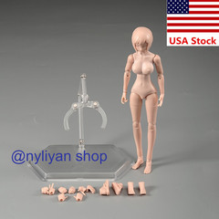 86TOYS T86-ST03-A 1/12 Female Pale Large Breast Flexible Joint Figure Girl Body