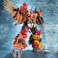 Jinbao Bruticus Warbotron+ Predaking Feral Rex Oversized Transform Figure NO/BOX